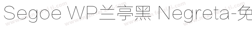 Segoe WP兰亭黑 Negreta字体转换